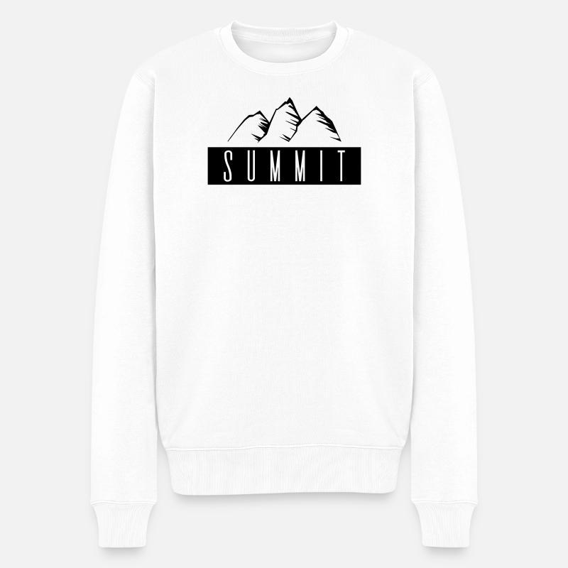 Summit - Men's Premium Organic Jumper - white