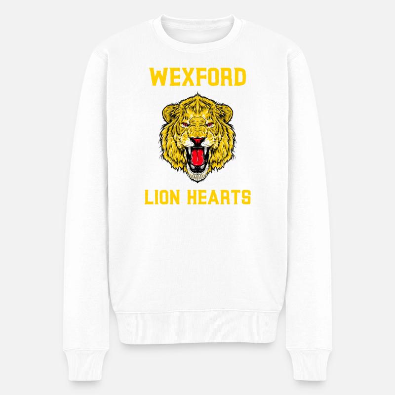 Wexford Löwenherzen - Männer Premium Bio Pullover - Weiß