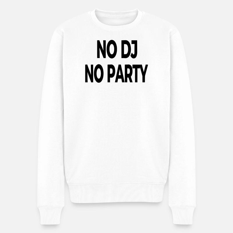 Party - Männer Premium Bio Pullover - Weiß