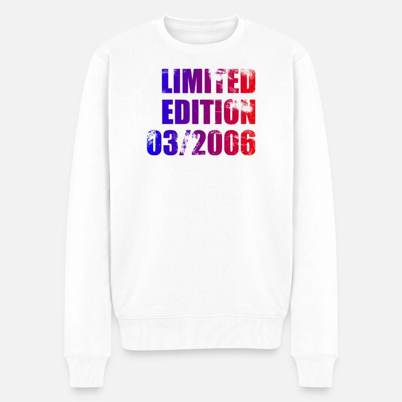 20e anniversaire édition limitée 03/2006 - Pull Premium bio Homme - blanc