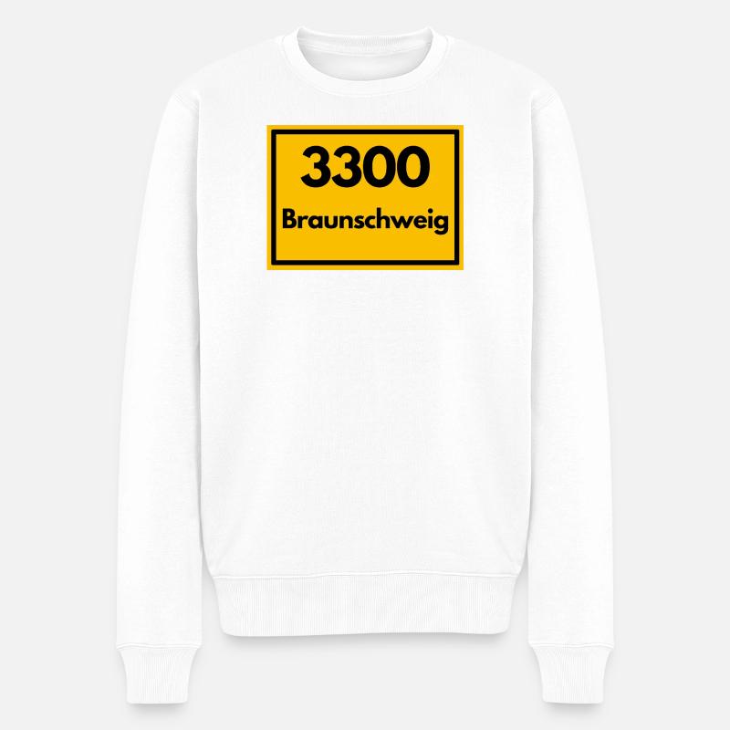 ANCIEN CODE POSTAL RETRO 3300 BRUNSWICK - Pull Premium bio Homme - blanc