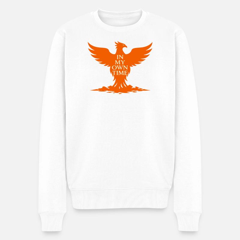 Heilungsreise Zur Transformation Innerer Stärke - Männer Premium Bio Pullover - Weiß