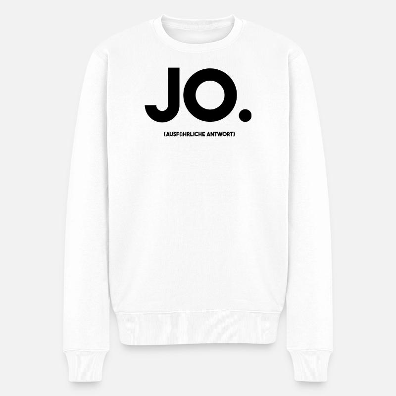 Jo - Pull Premium bio Homme - blanc