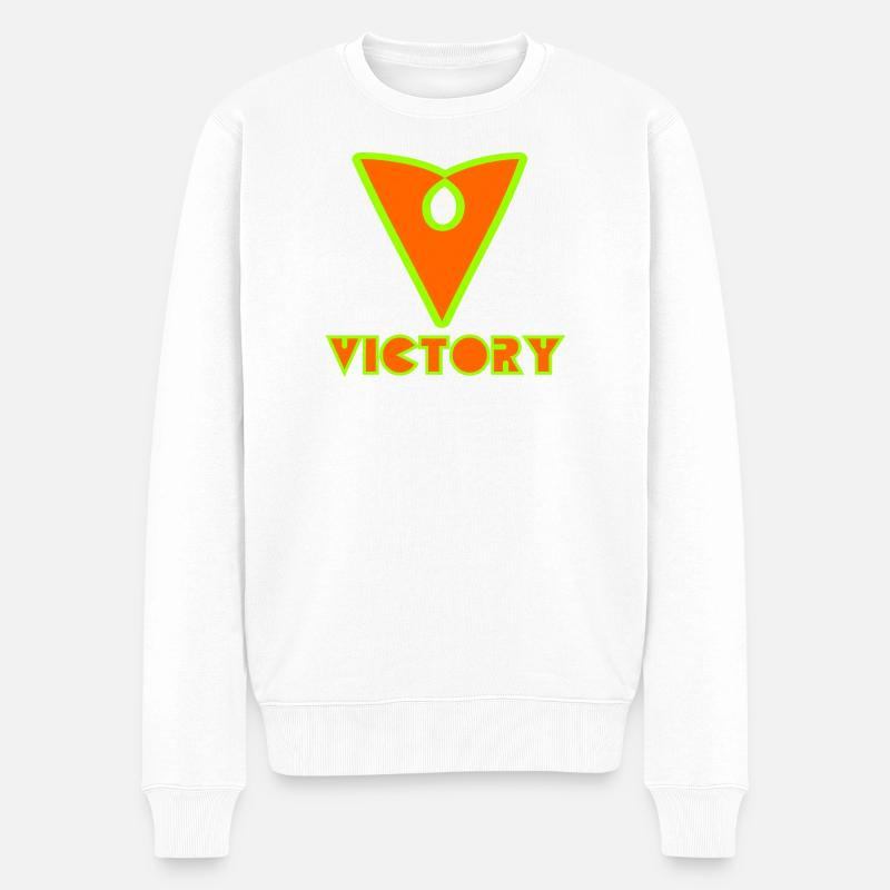 Victoire - Pull Premium bio Homme - blanc