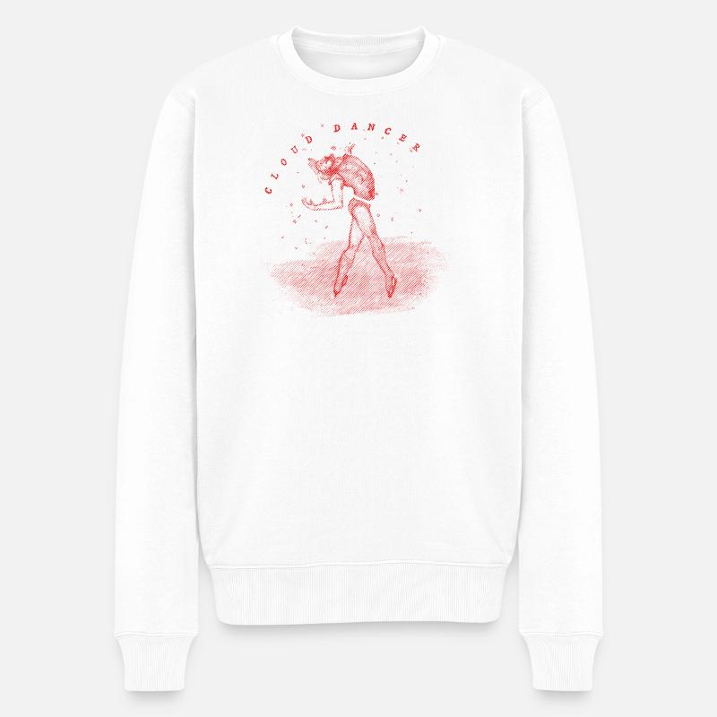 CloudDancer - Pull Premium bio Homme - blanc
