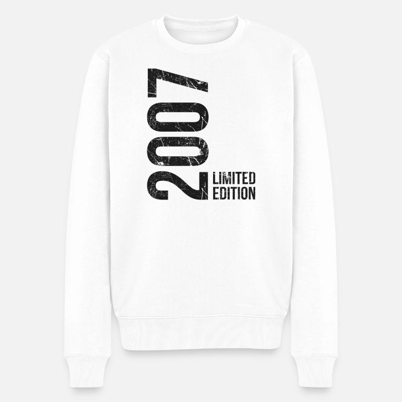 Édition limitée 2007 – 19e anniversaire - Pull Premium bio Homme - blanc