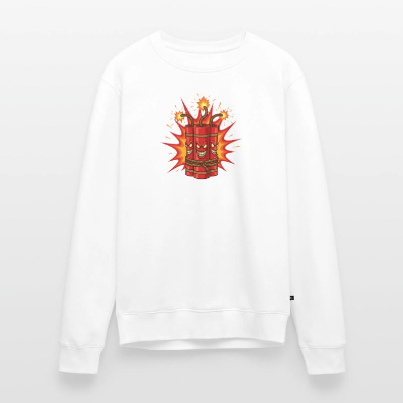 Exploding Dynamite Art Men's Premium Organic Jumper
