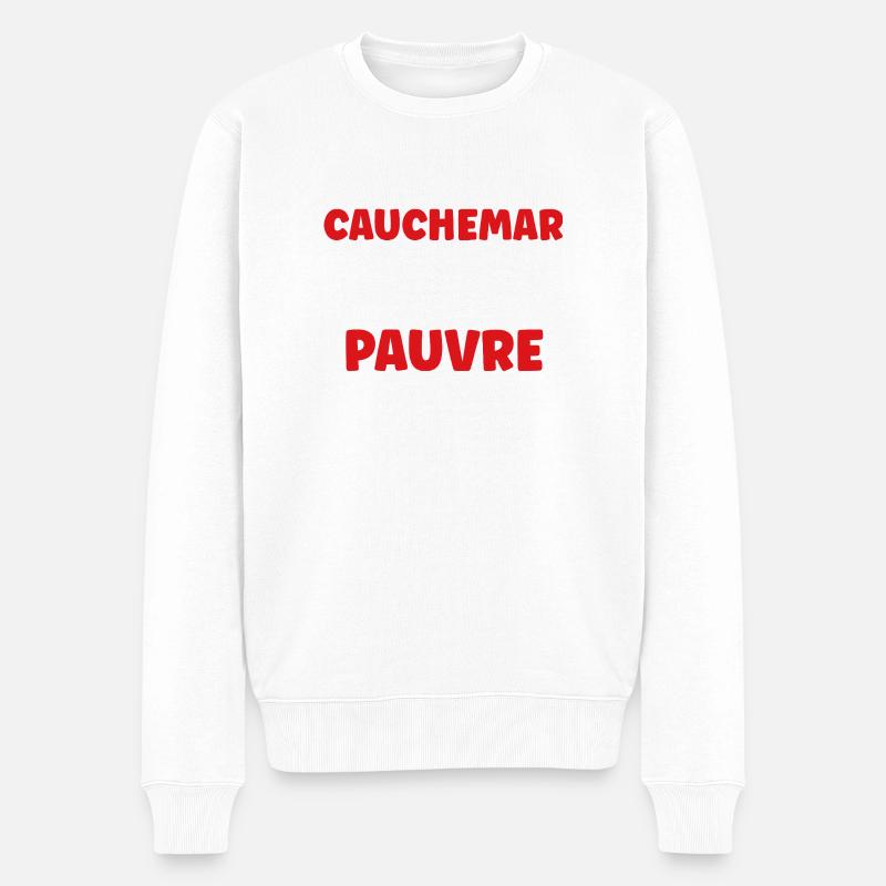 Arm - Männer Premium Bio Pullover - Weiß