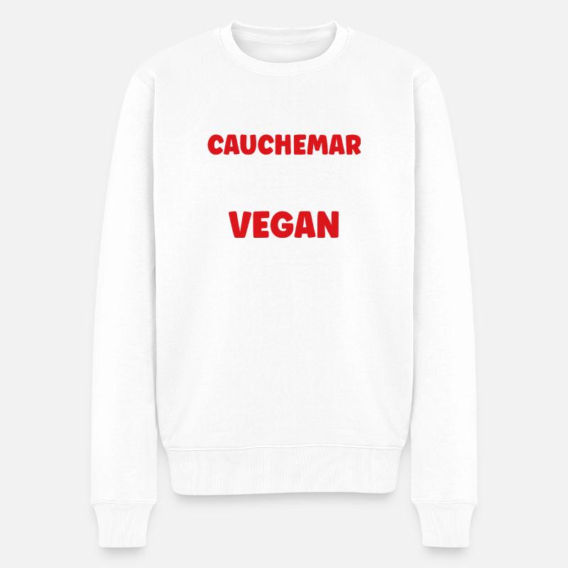 Vegan - Pull Premium bio Homme - blanc