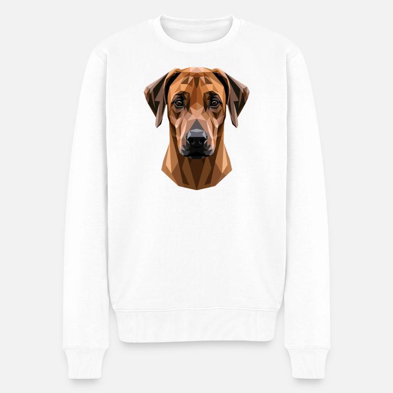 Rhodesian Ridgeback Jagthund Pride Ridgeback - Økologisk premium-sweatshirt til mænd - hvid