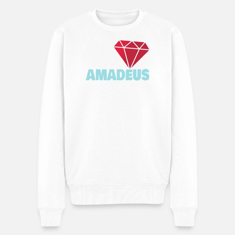 Amadeus - Pull Premium bio Homme - blanc