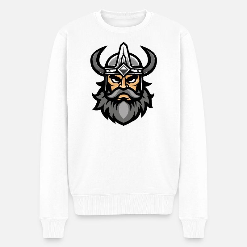 Viking Head Valhalla - Pull Premium bio Homme - blanc
