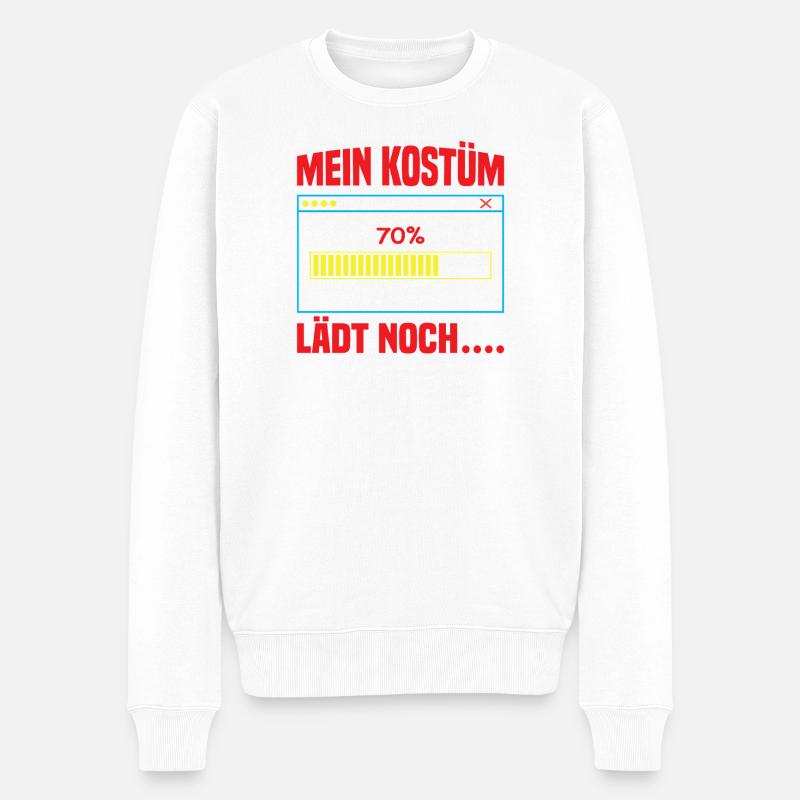 Mein Kostüm Lädt Noch - Männer Premium Bio Pullover - Weiß