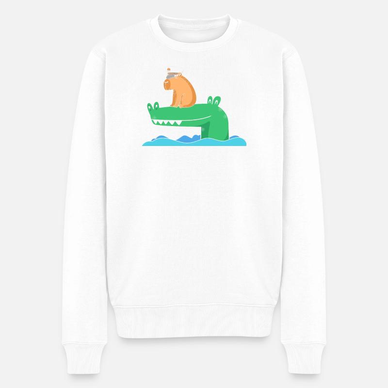 Capybara Capibara - Pull Premium bio Homme - blanc