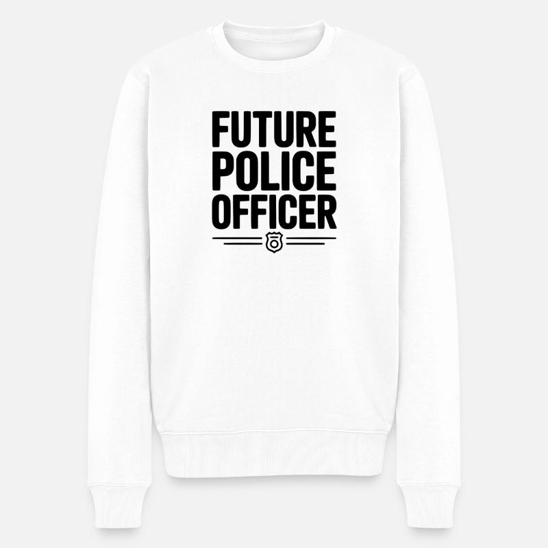 Futur policier - Pull Premium bio Homme - blanc