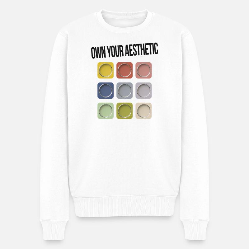 Assumez votre esthétique – Déclaration moderne - Pull Premium bio Homme - blanc
