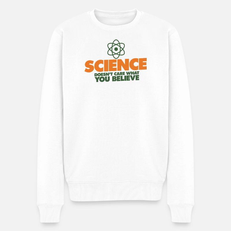 La science avant la croyance - Pull Premium bio Homme - blanc