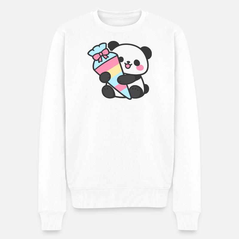 Don d’inscription à l’école Panda de 1re année 2026 - Pull Premium bio Homme - blanc