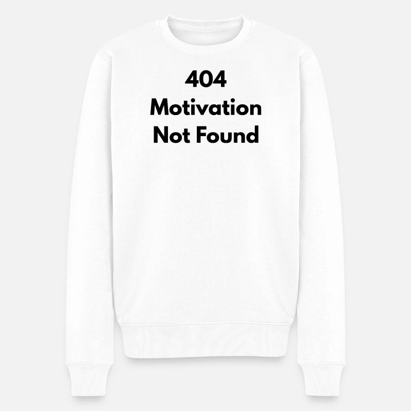 404 motivation not found - Pull Premium bio Homme - blanc