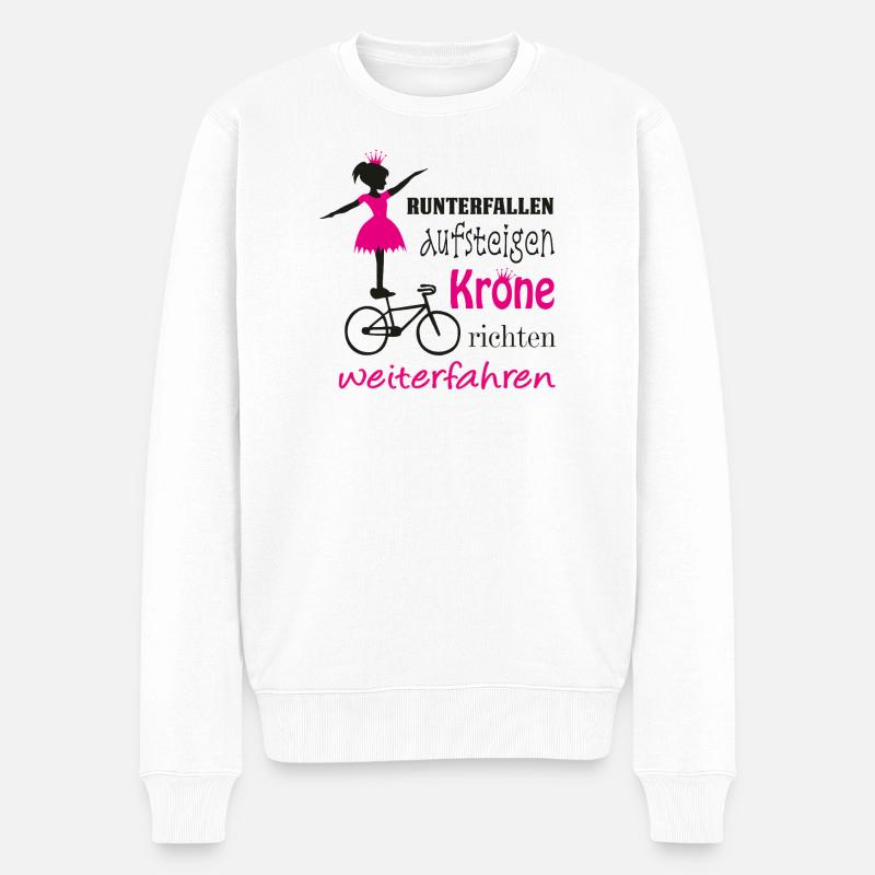 Kunstrad, Kunstradfahren, Hallenradsport - Männer Premium Bio Pullover - Weiß