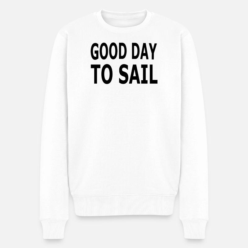 Voile - Pull Premium bio Homme - blanc