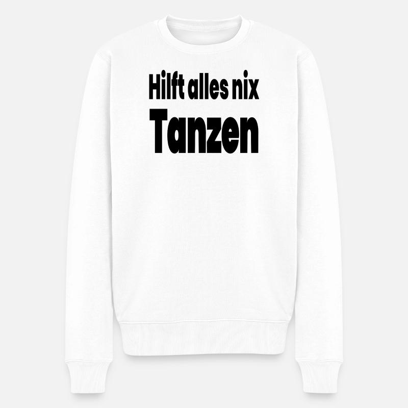 Tanzen - Männer Premium Bio Pullover - Weiß