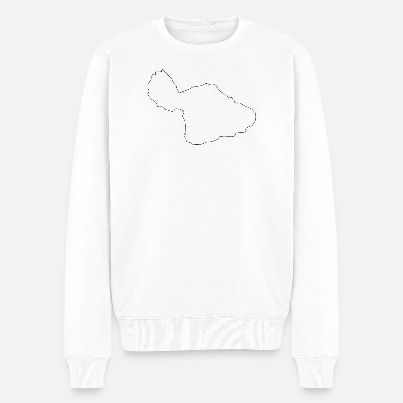 Carte de Maui - Pull Premium bio Homme - blanc