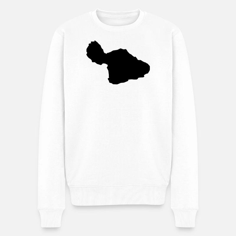 Carte de Maui - Pull Premium bio Homme - blanc