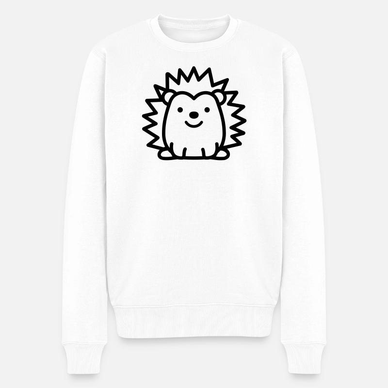 hérisson - Pull Premium bio Homme - blanc