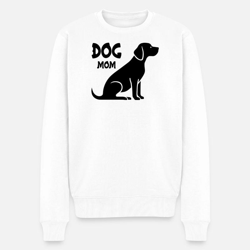 Labrador Mom - Männer Premium Bio Pullover - Weiß
