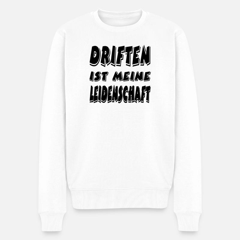 Driften - Männer Premium Bio Pullover - Weiß