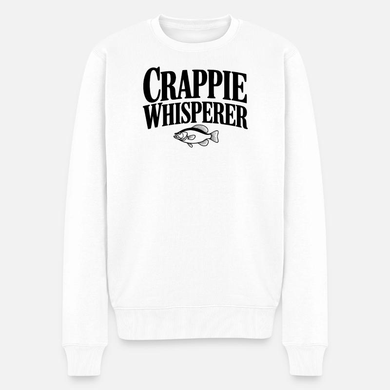 Le Chuchoteur de Crappie - Pull Premium bio Homme - blanc