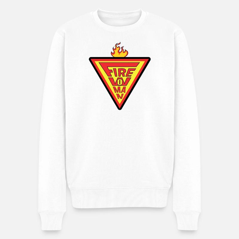 Pompière - Pull Premium bio Homme - blanc