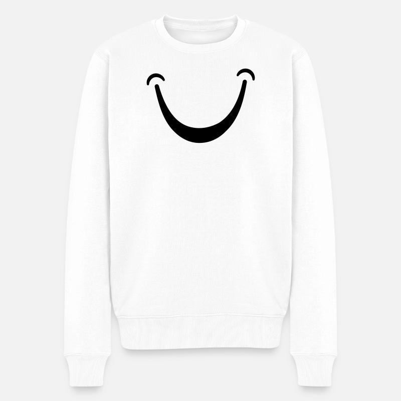 Sourire - Pull Premium bio Homme - blanc