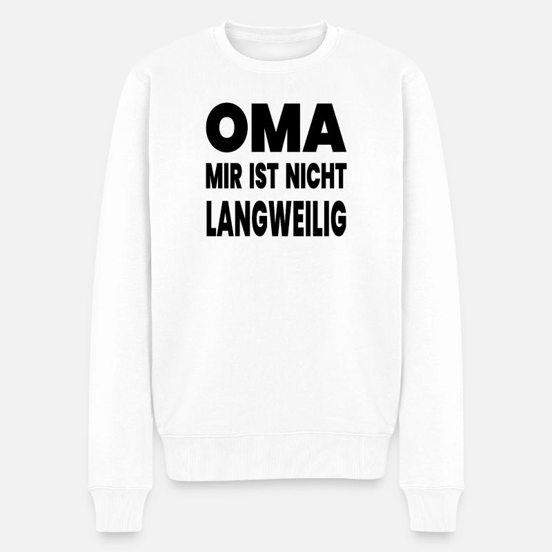Oma - Männer Premium Bio Pullover - Weiß