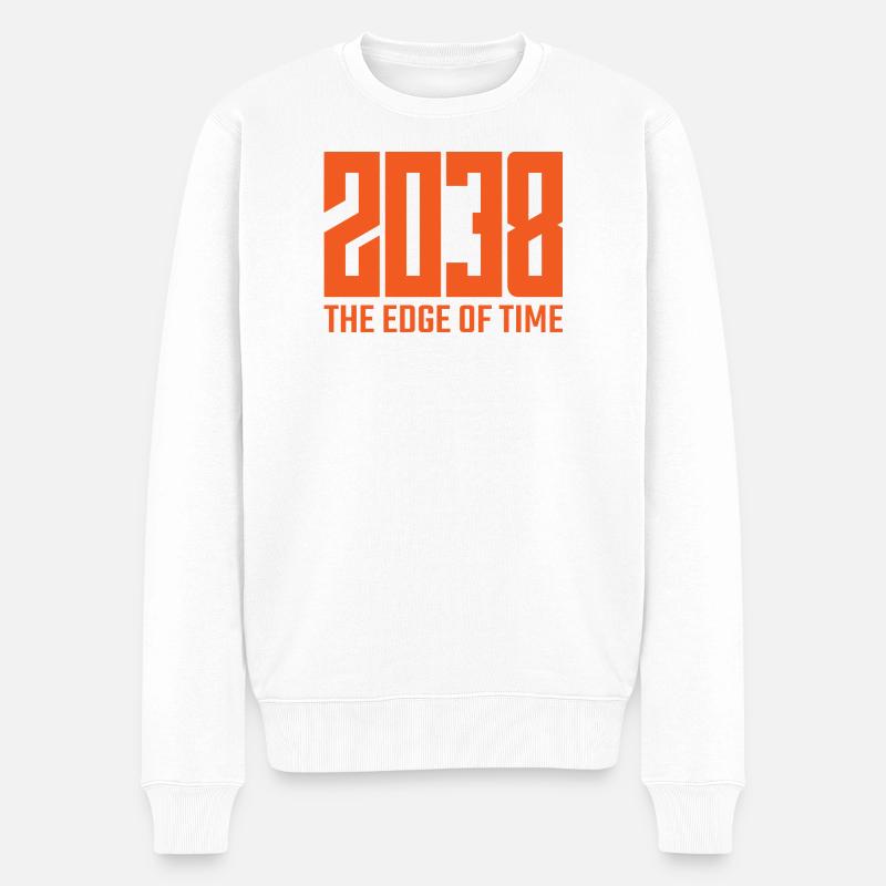 2038 - Le Bord du Temps - Pull Premium bio Homme - blanc