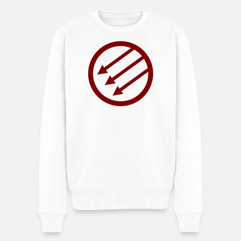 Iron Front / Eiserne Front / Järnfronten - Männer Premium Bio Pullover - Weiß