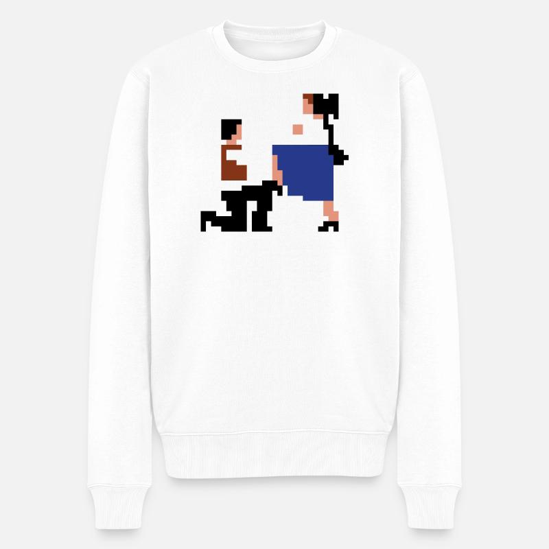 Šij, luby šewco šij... - Männer Premium Bio Pullover - Weiß