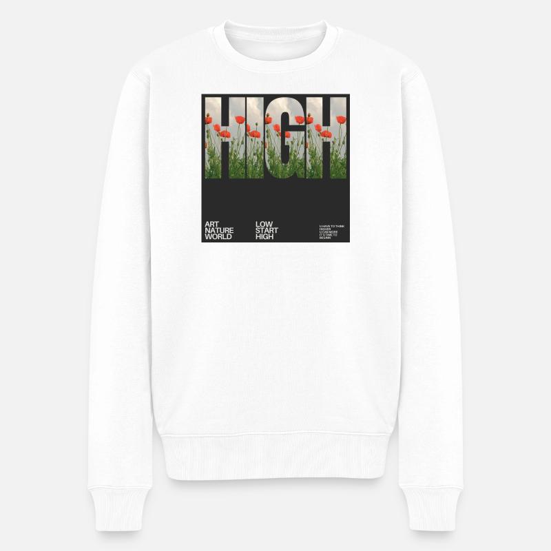 Conception de pochette d’album sur textiles. - Pull Premium bio Homme - blanc