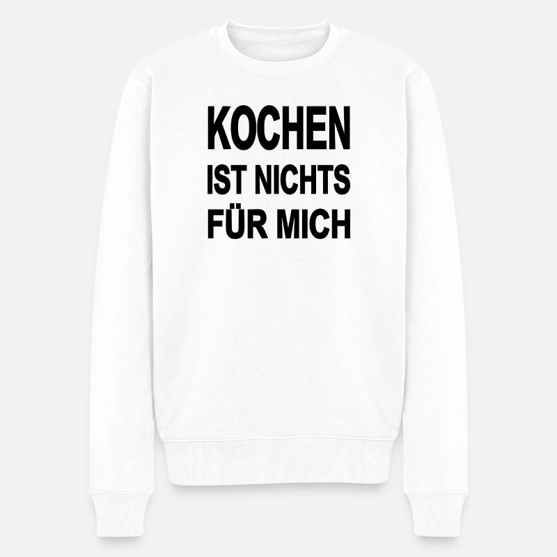 Kochen - Männer Premium Bio Pullover - Weiß