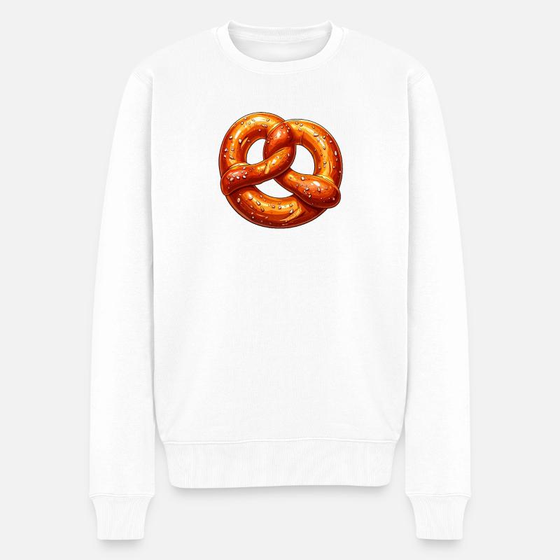 Bretzel - Pull Premium bio Homme - blanc