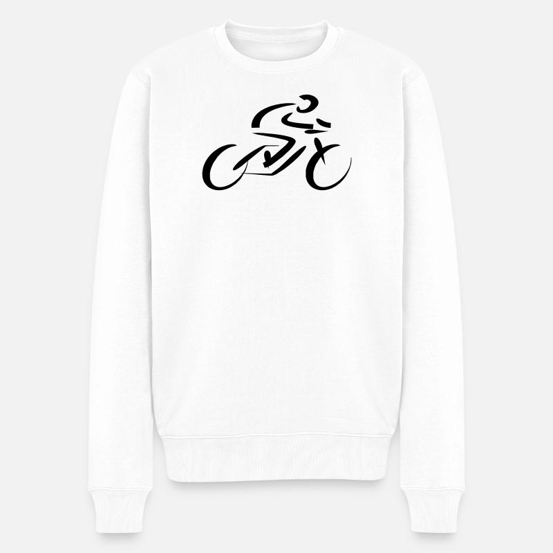 Cycliste Coureur - Pull Premium bio Homme - blanc
