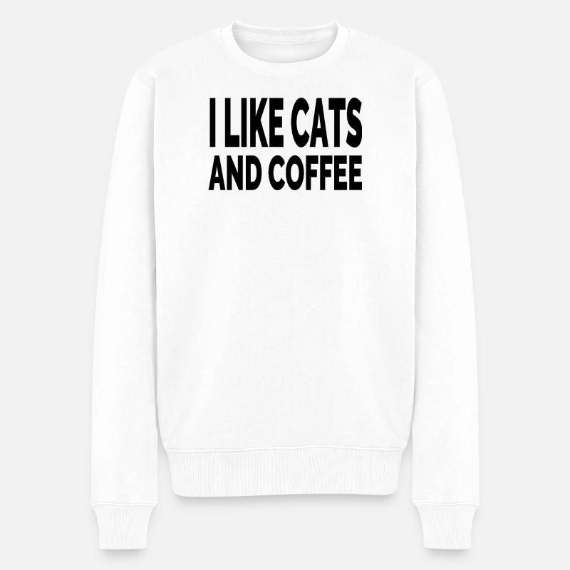 félin - Pull Premium bio Homme - blanc