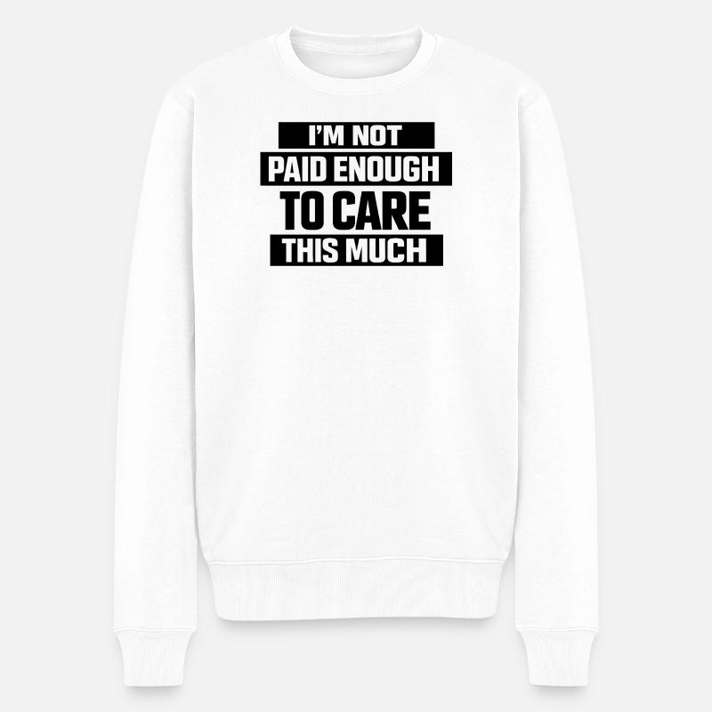 Un travail de bureau amusant - Pull Premium bio Homme - blanc