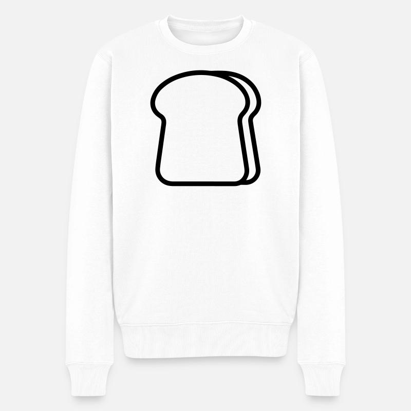 Toast - Männer Premium Bio Pullover - Weiß