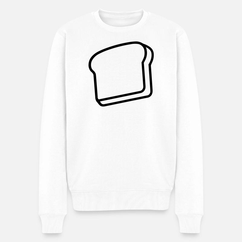 Toast - Männer Premium Bio Pullover - Weiß