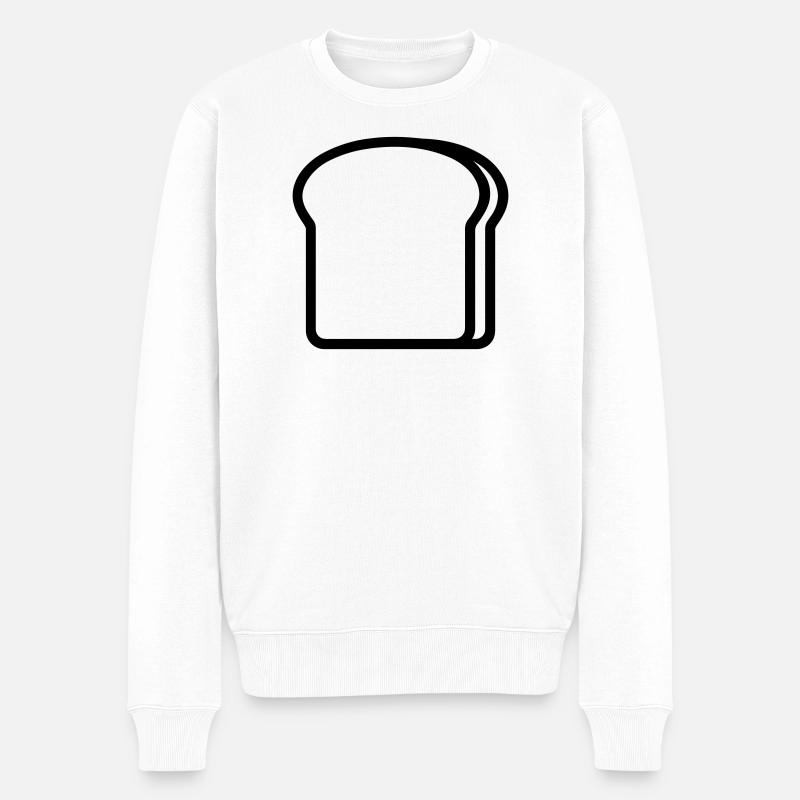 Toast - Männer Premium Bio Pullover - Weiß