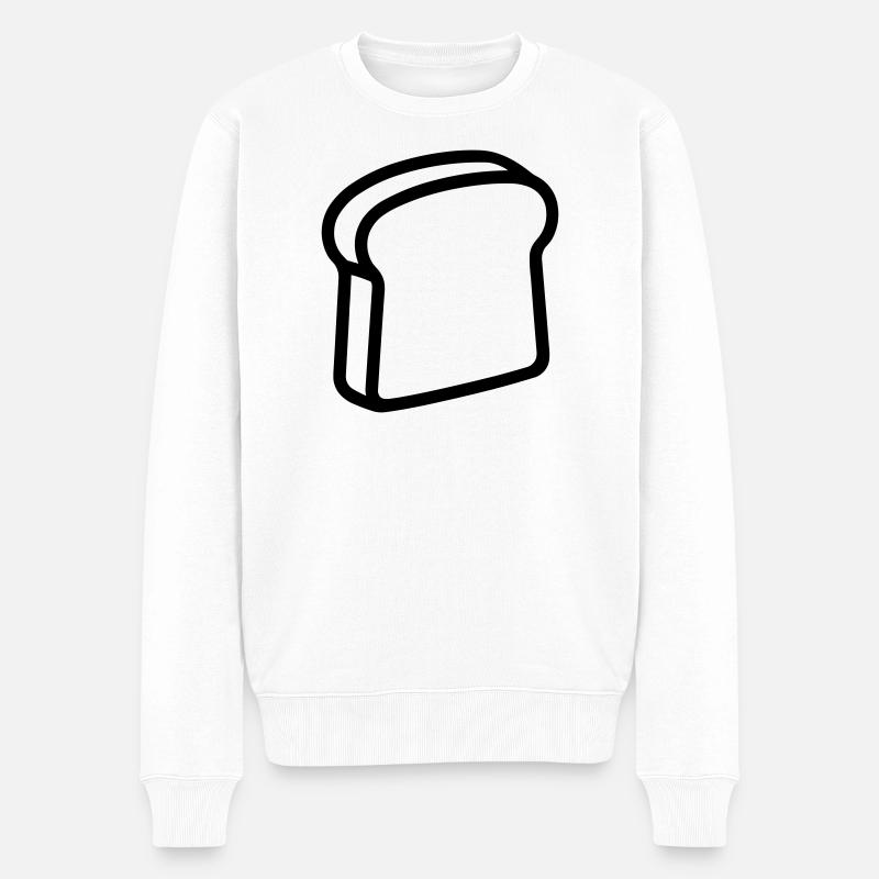 Toast - Männer Premium Bio Pullover - Weiß