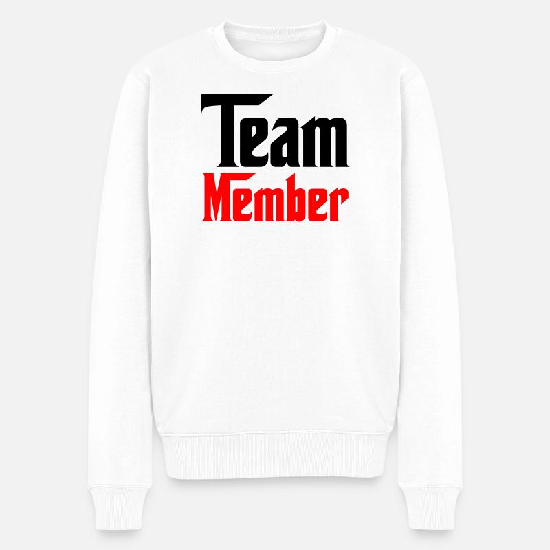 team_member - Pull Premium bio Homme - blanc