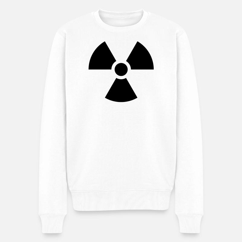 Atom Nuklear - Männer Premium Bio Pullover - Weiß